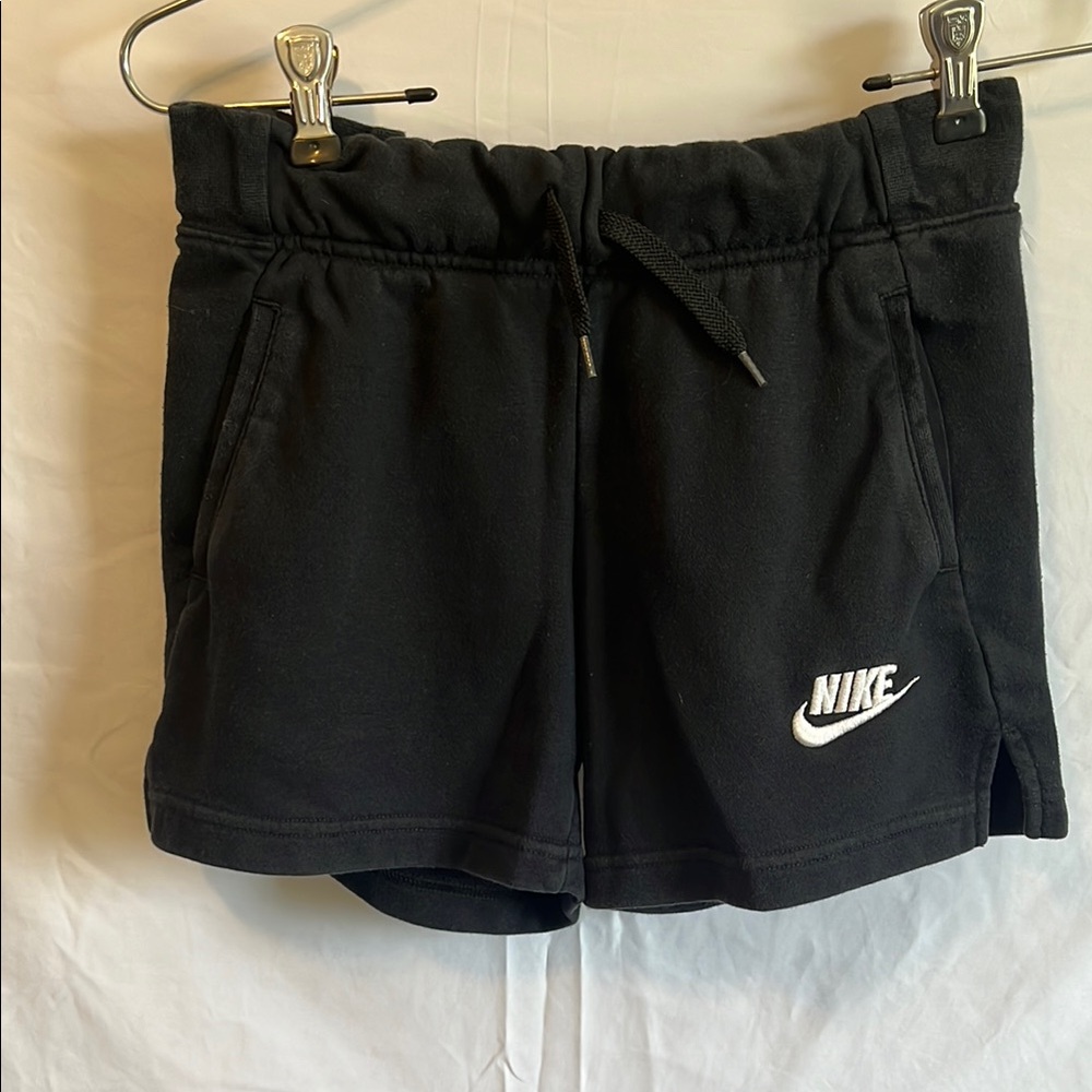 Nike Black Athletic Shorts with Elastic Waistband